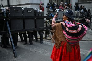 BOLIVIA-POLITICS-PROTEST-WOMEN