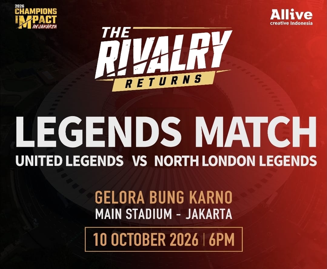 Siap-Siap! Legenda Sepak Bola Inggris Bakal Berduel di SUGBK