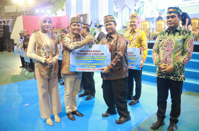 Gubernur Kalteng Hibahkan Ribuan Starlink demi Percepat Akses Internet di Desa Terpencil
