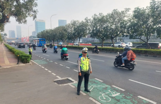 Jelang Pidato Kenegaraan Presiden Prabowo, Lalin Gatot Subroto Mulai Dijaga