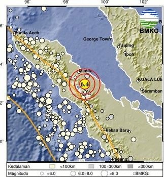 Gempa M 6,4 Simalungun Sumut Terasa hingga Medan
