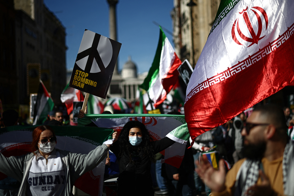 BRITAIN-PALESTINIANS-ISRAEL-IRAN-CONFLICT-DEMO-WAR